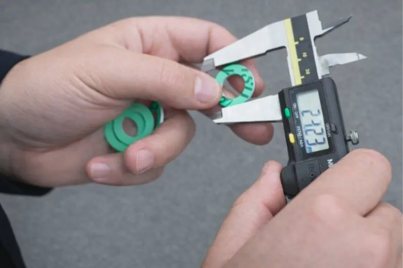 Measuring Kinetics Line color-coded flat gasket dimensions